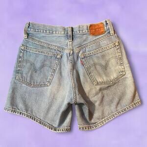 Levis 501 blue denim shorts